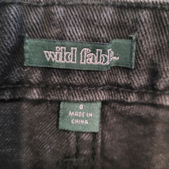 Lot of 2 WILD FABLE Women's High Rise Size 0 Cut Off Jean Shorts School Mom - Picture 3 of 12